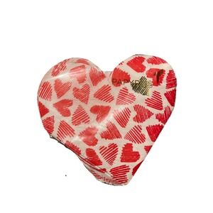 Papyrus Heart shaped Napkins Red White 40 Lunch 3 Ply Paper 6.5x6.5 Party Trendy